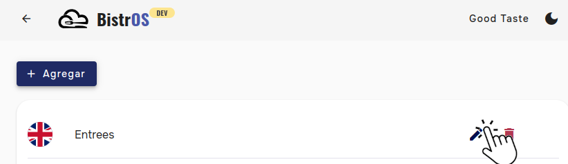 Edit section language 1